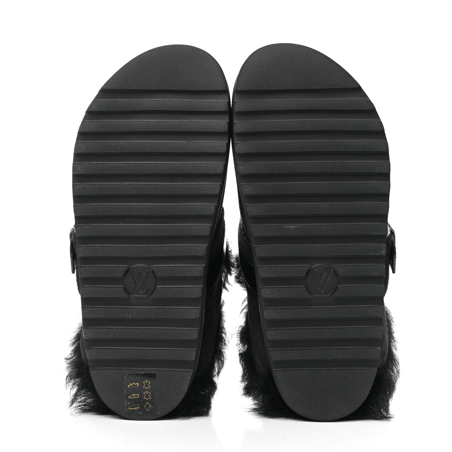 Louis Vuitton Suede Winterbreak Clogs 37 Black 5 of 7