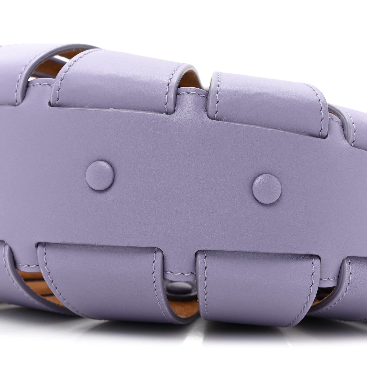 Bottega Veneta French Calfskin Shell Lavender 11 of 14