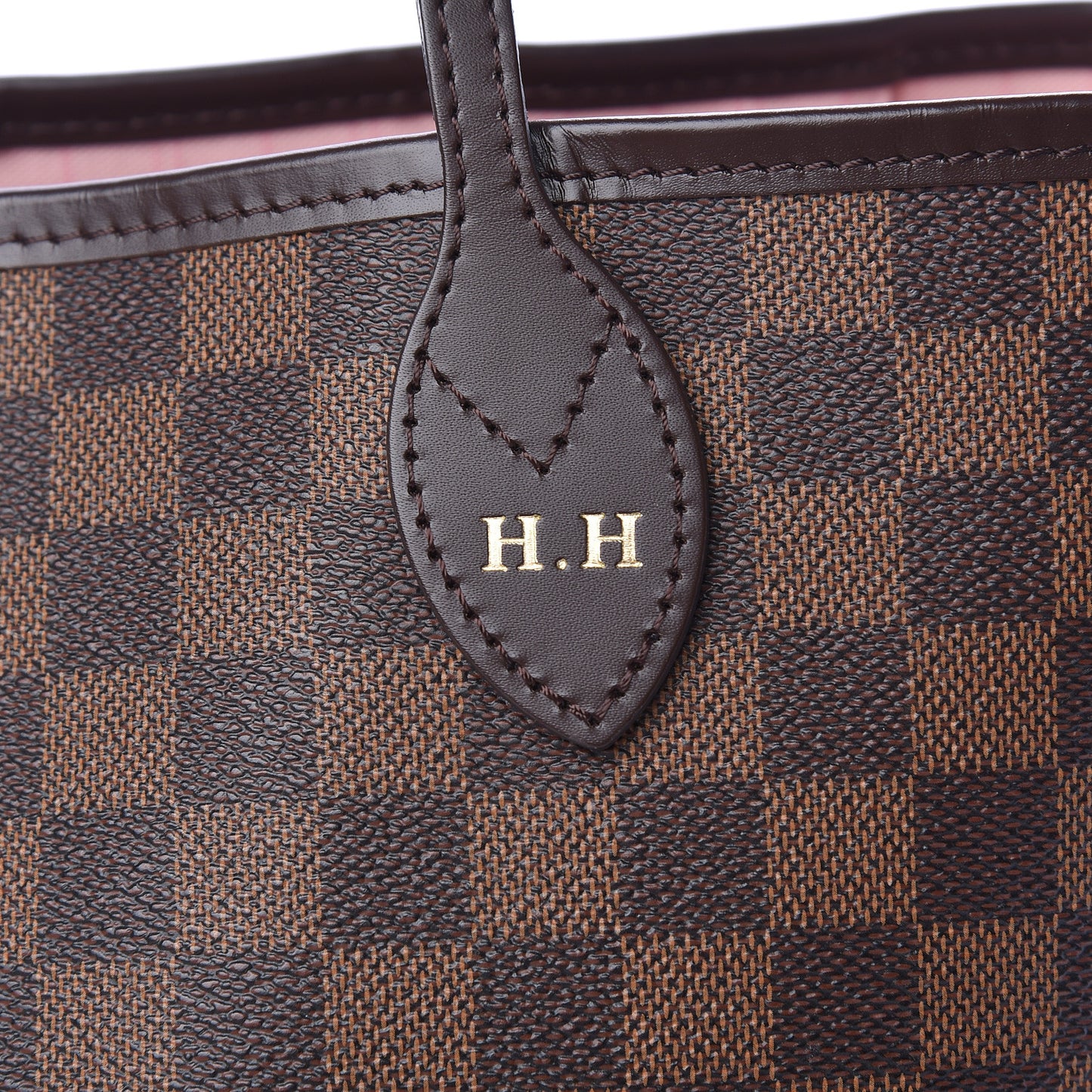 Damier Ebene Neo Neverfull MM Rose Ballerine