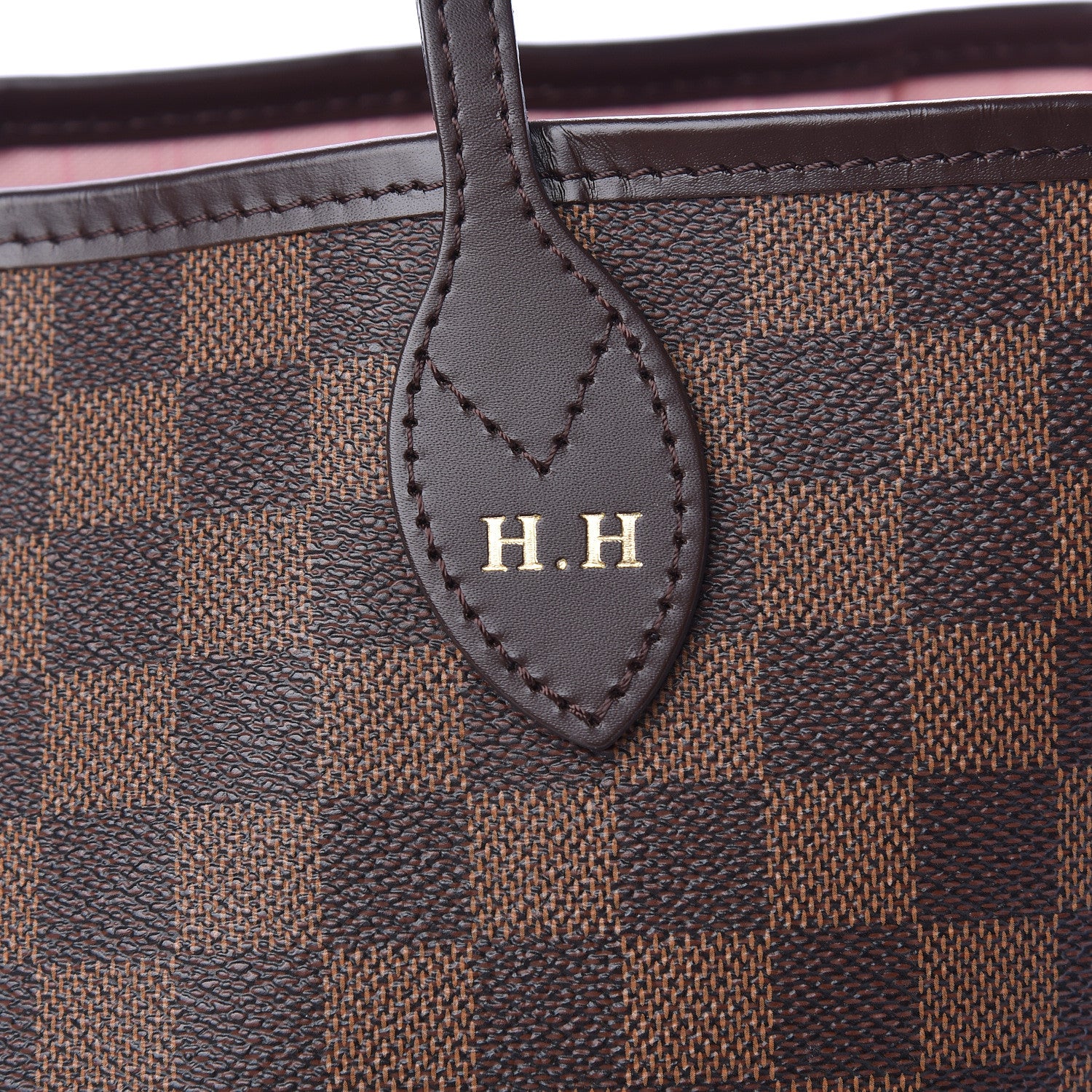 Louis Vuitton Damier Ebene Neo Neverfull MM Rose Ballerine 10 of 14