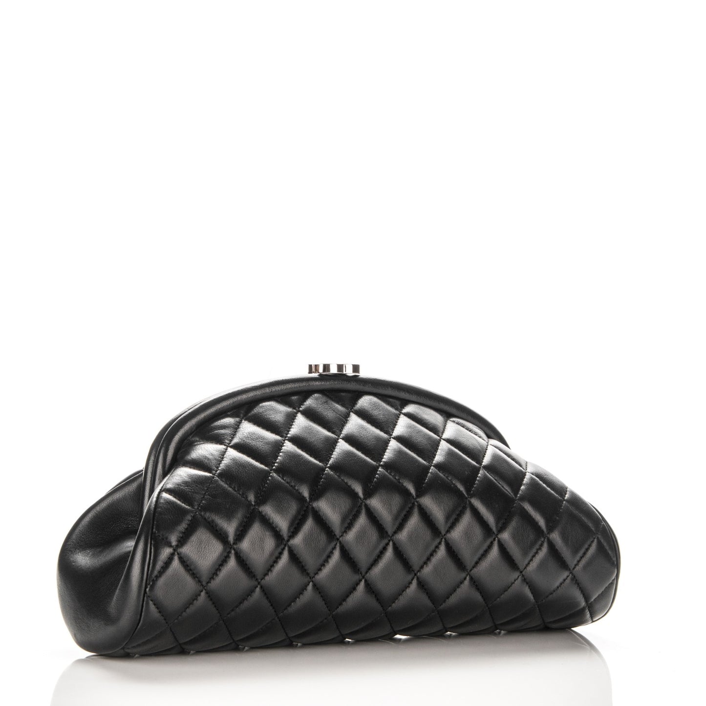 Lambskin Quilted Timeless Clutch Black