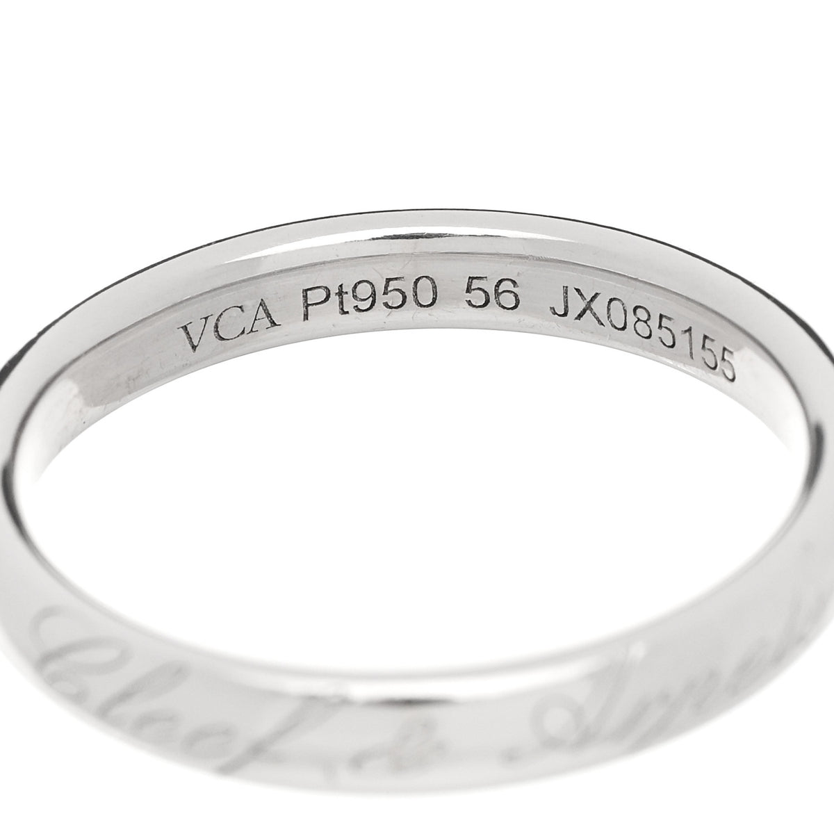 Platinum Tendrement Signature Wedding Band Ring 54 6.75