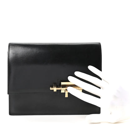 Hermes Box Verrou Clutch Black 2 of 10