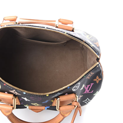 Louis Vuitton Monogram Multicolor Speedy 30 Black 4 of 7