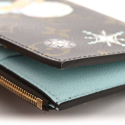 Louis Vuitton Monogram Snow Show Lisa Wallet Azur Frost 9 of 10