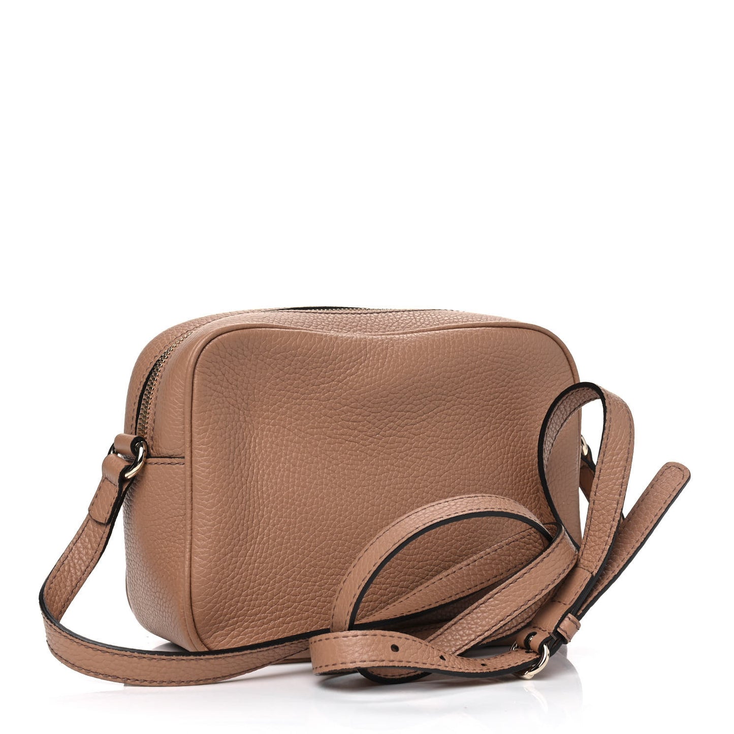 Pebbled Calfskin Small Soho Disco Bag Camelia