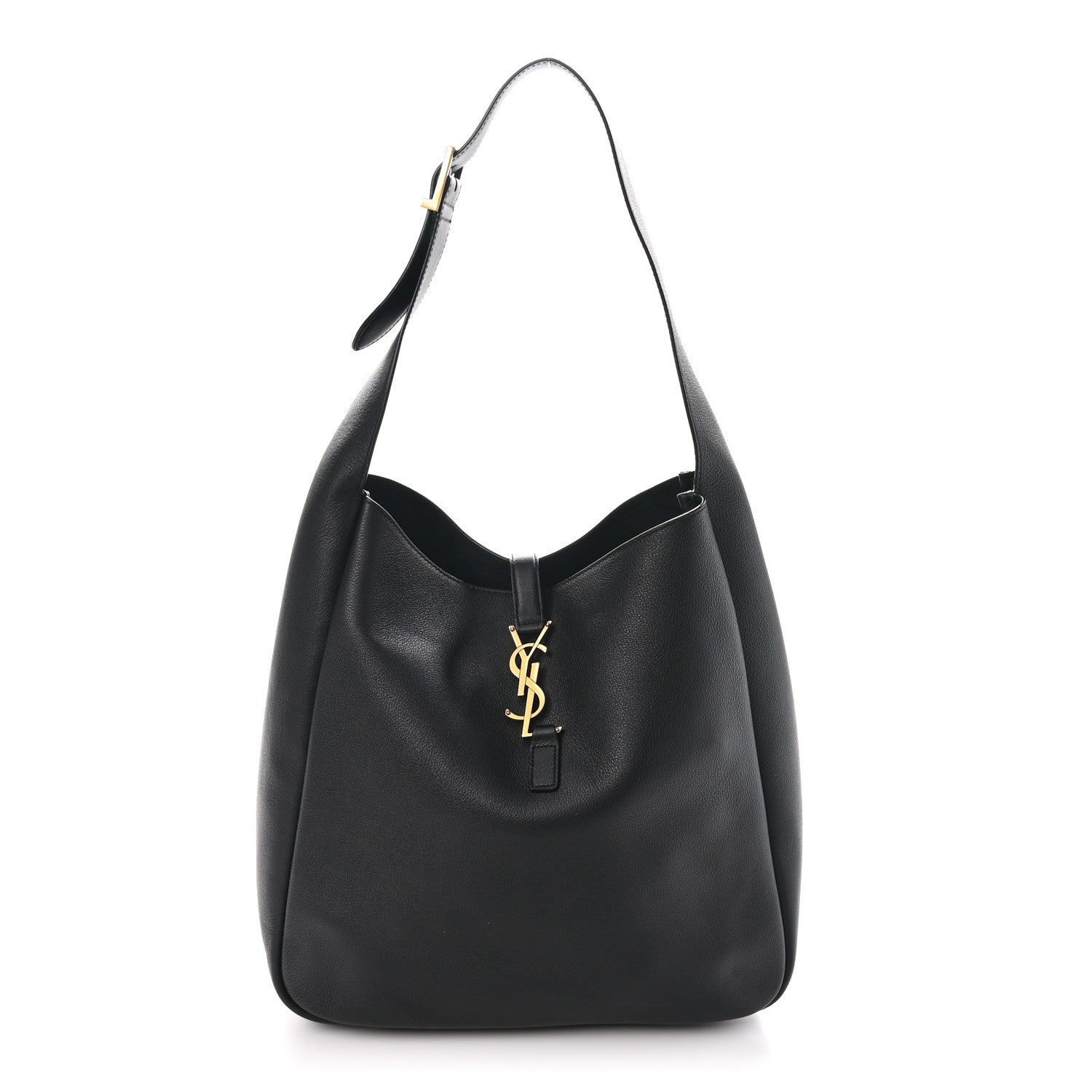 Saint Laurent Smooth Calfskin Large Le 5 A 7 Soft Hobo Black 1 of 10