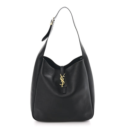 Saint Laurent Smooth Calfskin Large Le 5 A 7 Soft Hobo Black 1 of 10