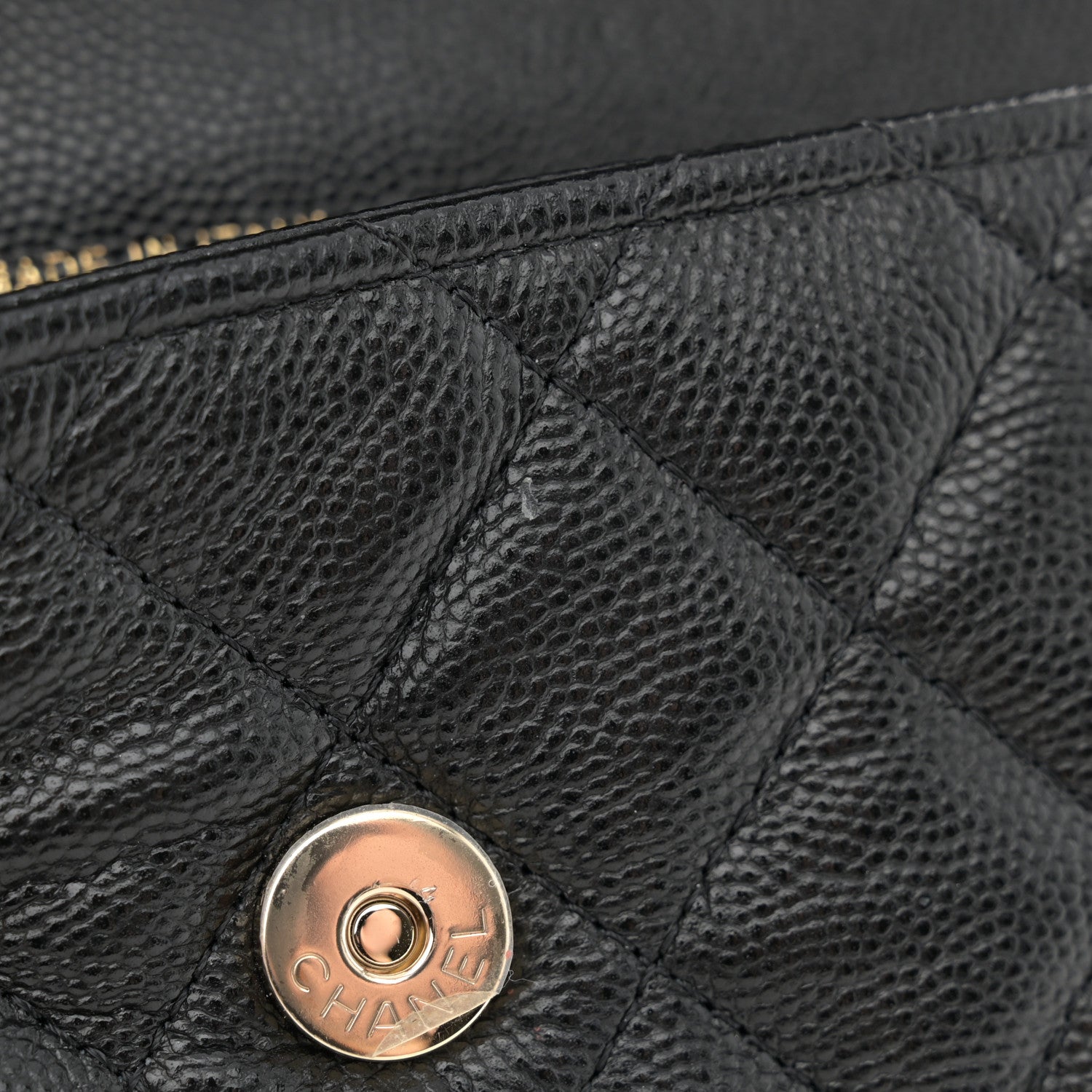 Chanel Caviar Quilted Flap Phone Holder With Chain Black 13 of 14