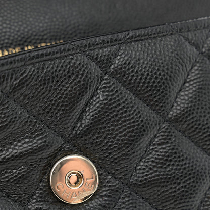 Chanel Caviar Quilted Flap Phone Holder With Chain Black 13 of 14