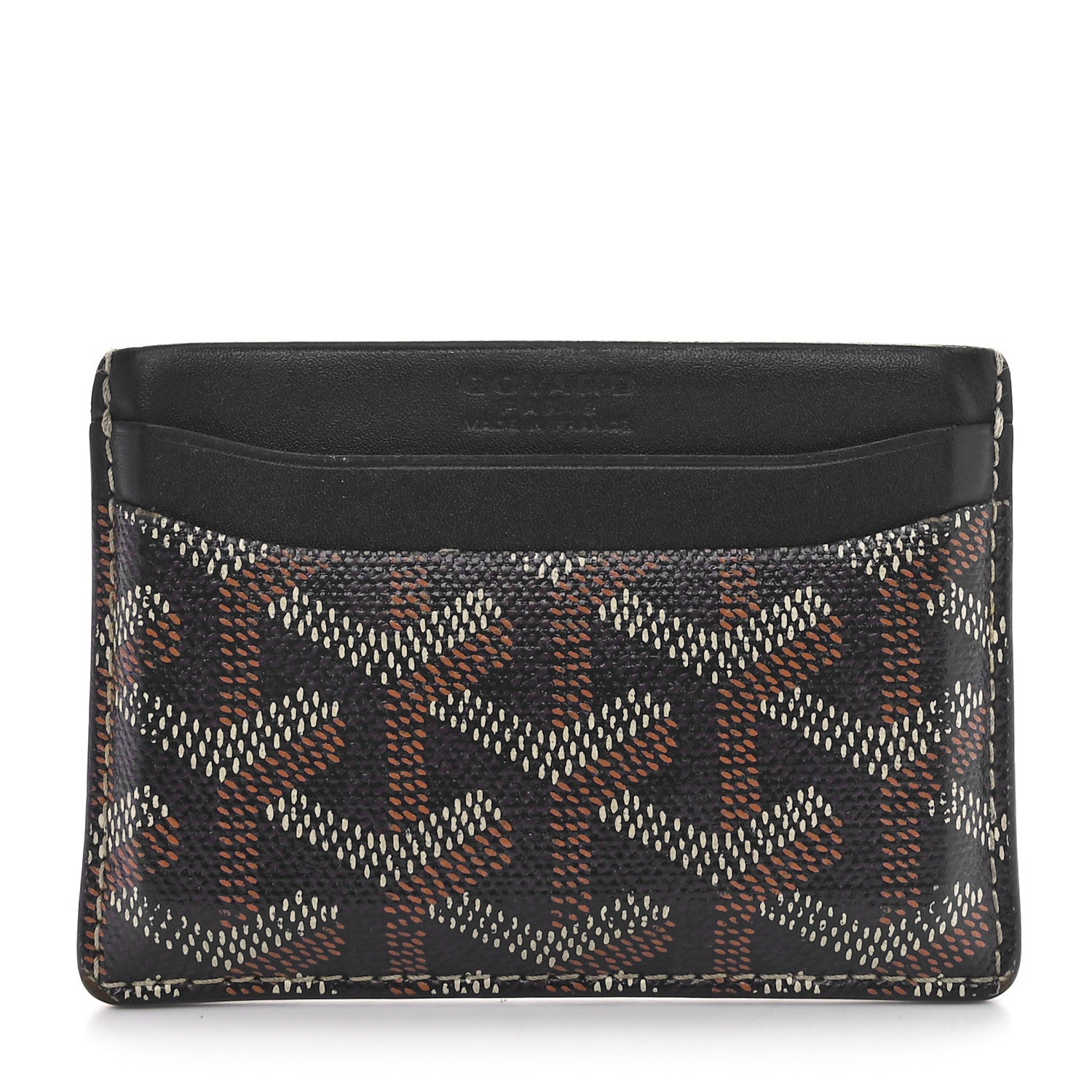 Goyard Goyardine Saint Sulpice Card Holder Black 1 of 9