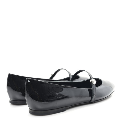 Louis Vuitton Patent Uniformes Ballerina Flat 38.5 Black 5 of 10