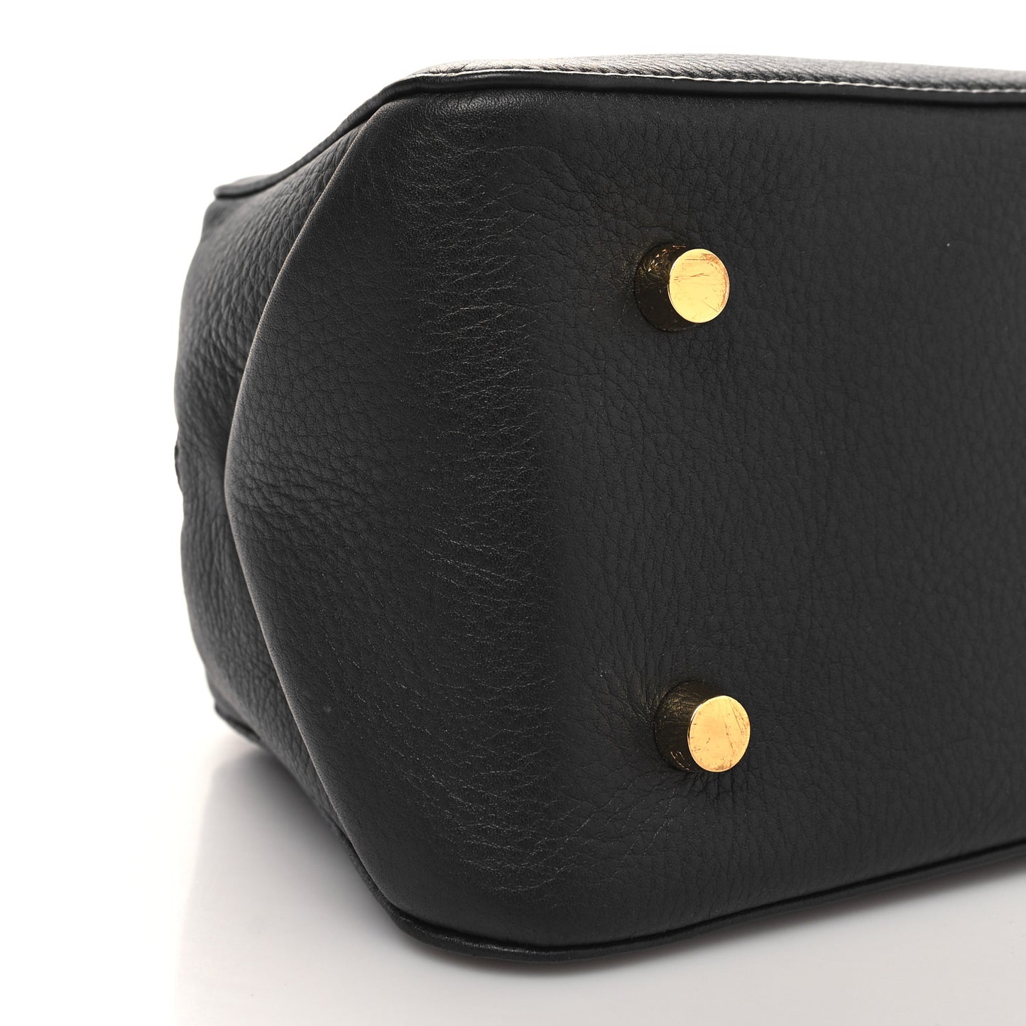 Pebbled Calfskin Small Maeve Bag Black