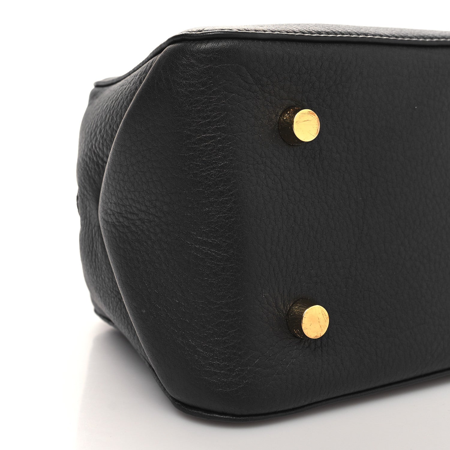 Khaite Pebbled Calfskin Small Maeve Bag Black 8 of 9
