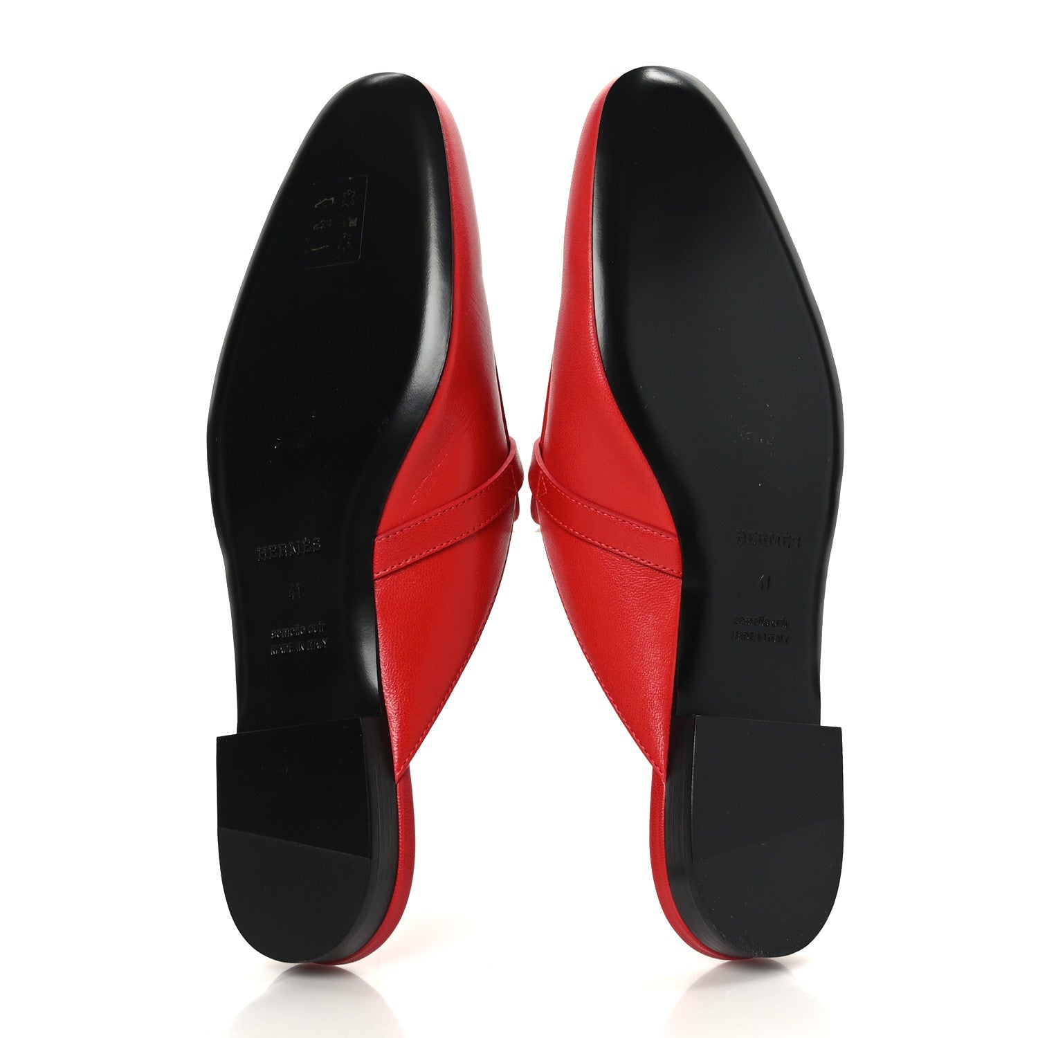 Hermes Goatskin Oz Mules 41 Rouge A Levre 5 of 8