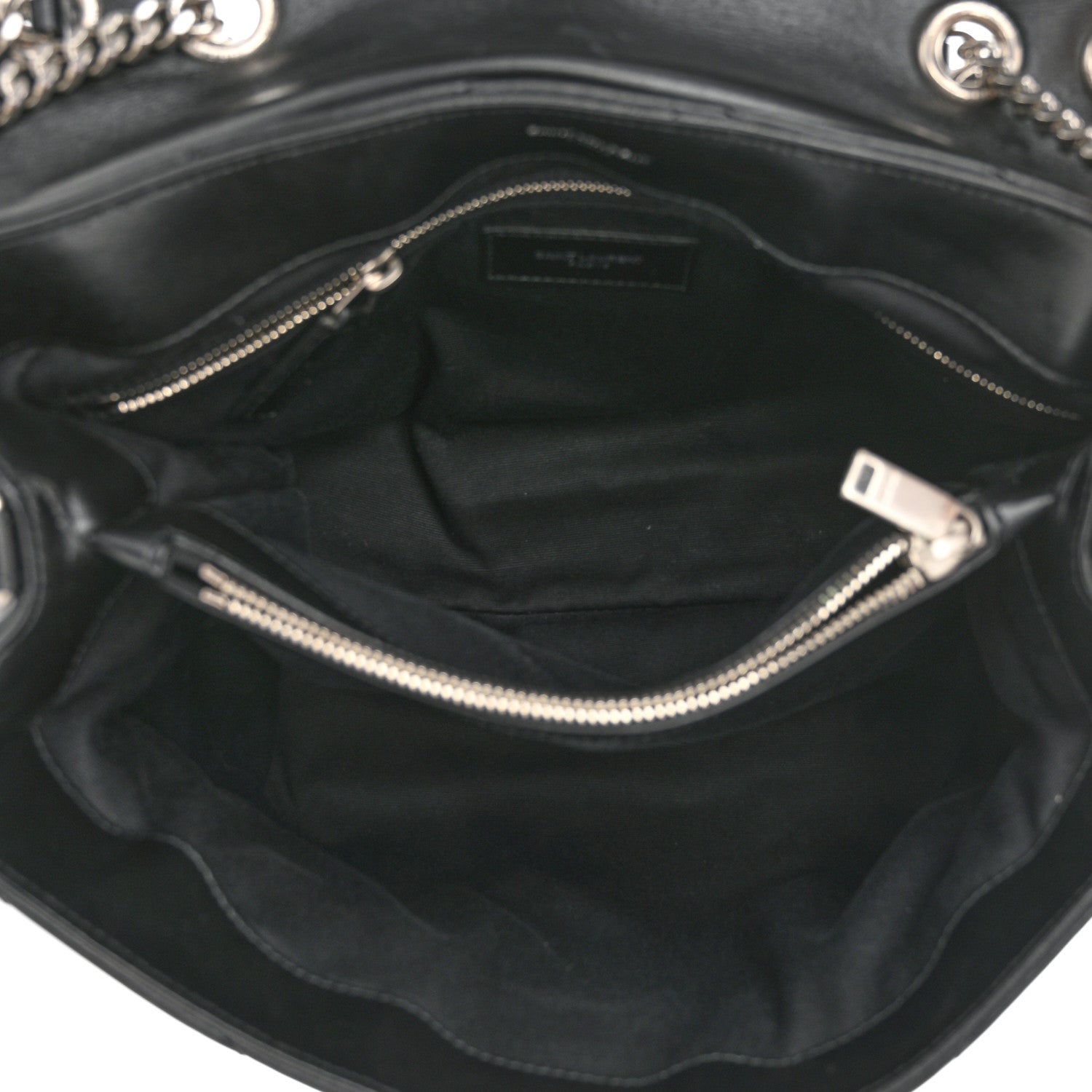 Saint Laurent Calfskin Y Quilted Monogram Medium Loulou Chain Satchel Black 5 of 11