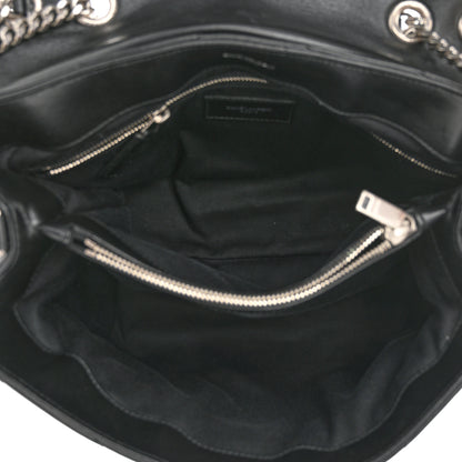 Saint Laurent Calfskin Y Quilted Monogram Medium Loulou Chain Satchel Black 5 of 11