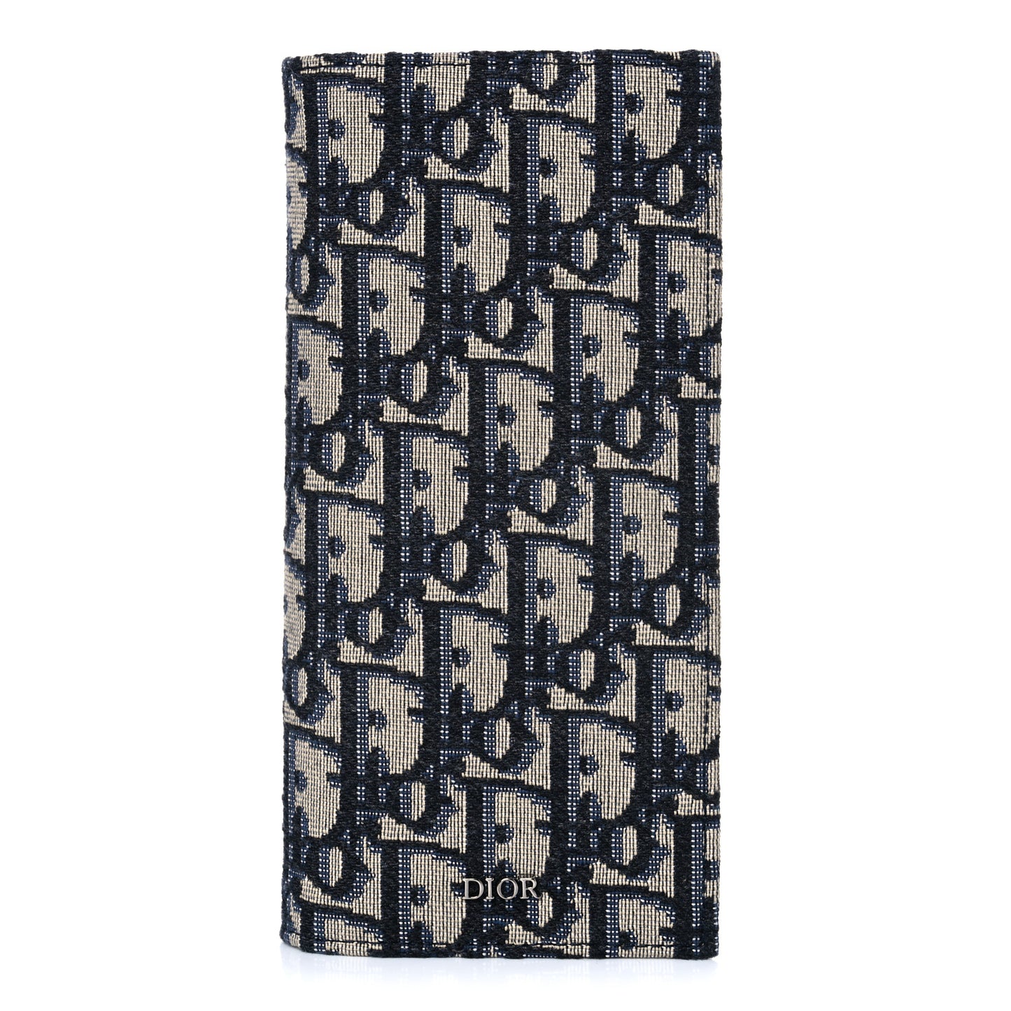 Oblique Vertical Wallet Beige Black