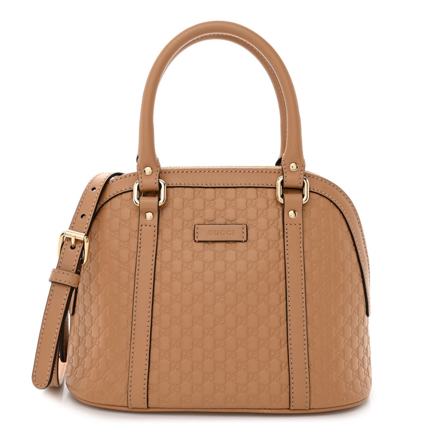 Soft Microguccissima Mini Dome Bag Camelia