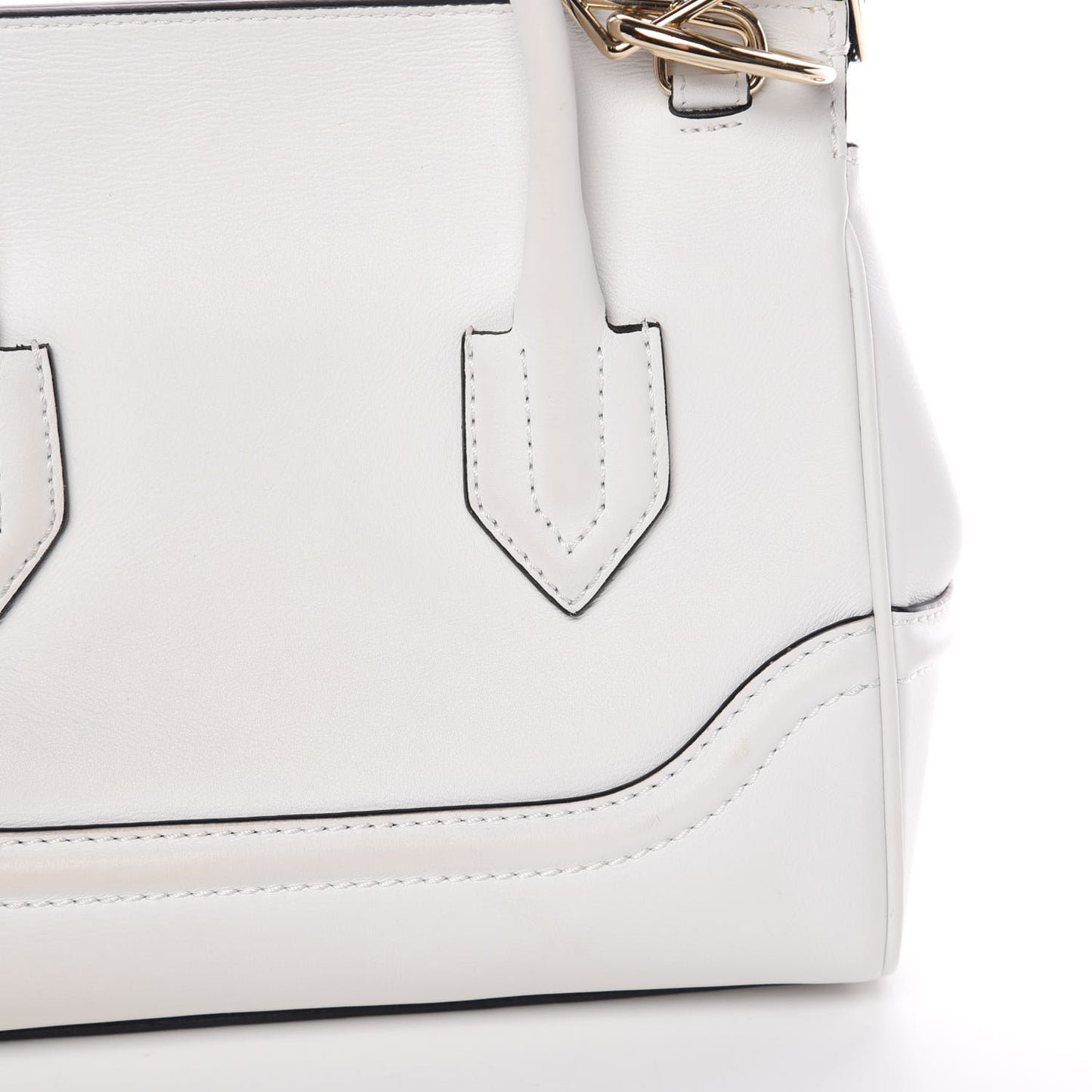 Calfskin Medium Palazzo Empire Bag White