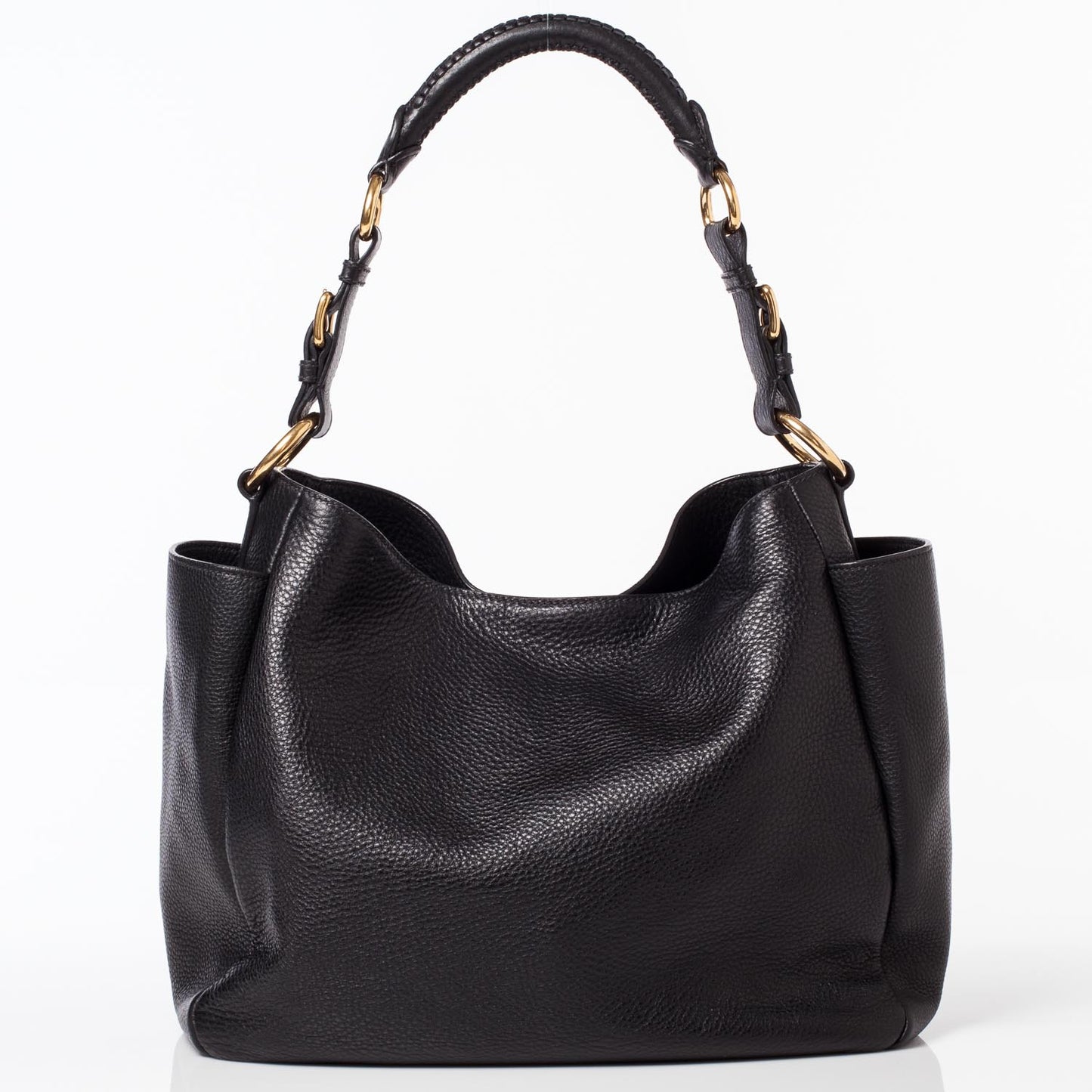 Vitello Daino Hobo Nero Black