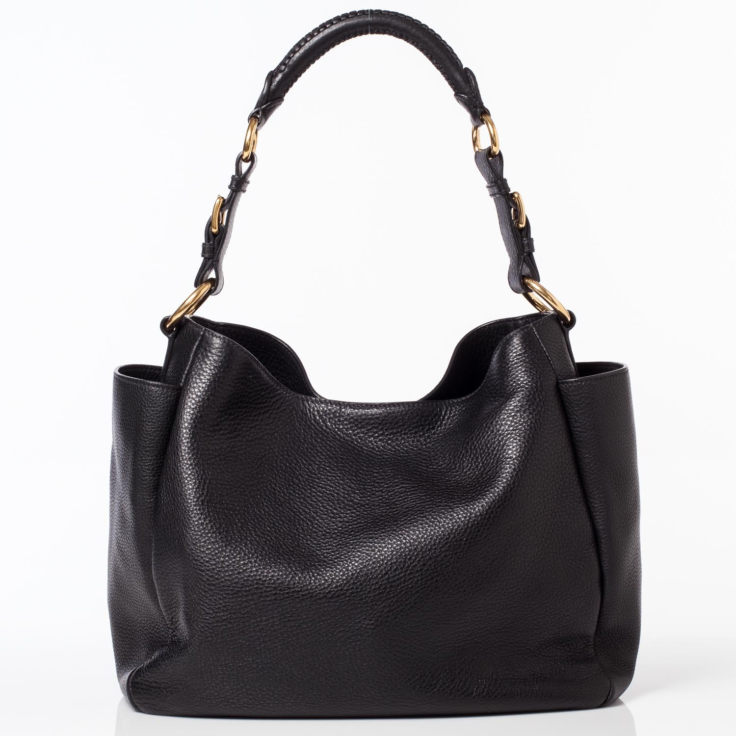 Prada Vitello Daino Hobo Nero Black 3 of 10