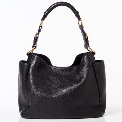 Prada Vitello Daino Hobo Nero Black 3 of 10