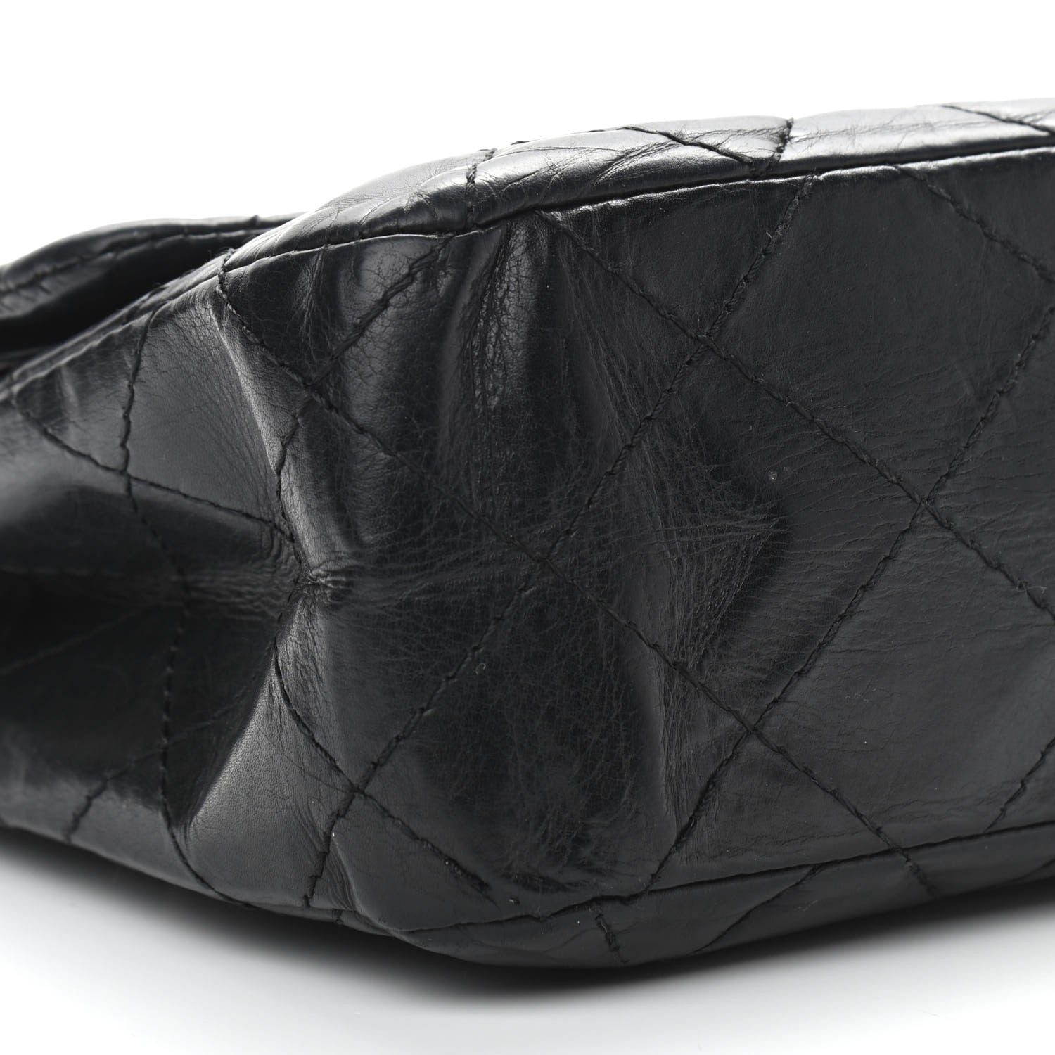 Chanel Aged Calfskin Quilted 50th Anniversary 2.55 Reissue 227 Flap Black 8 of 11
