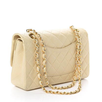 Chanel Lambskin Quilted Medium Double Flap Beige 2 of 9