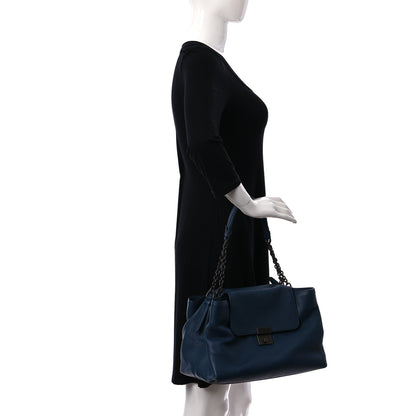 Bottega Veneta Cervo Deerskin Medium Kyoto Shoulder Bag Denim 2 of 10