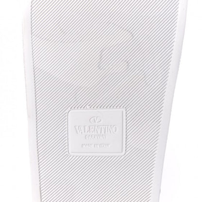 Valentino Garavani Rubber Swarovski Crystal VLTN Pool Slide Sandals 38 White 6 of 7