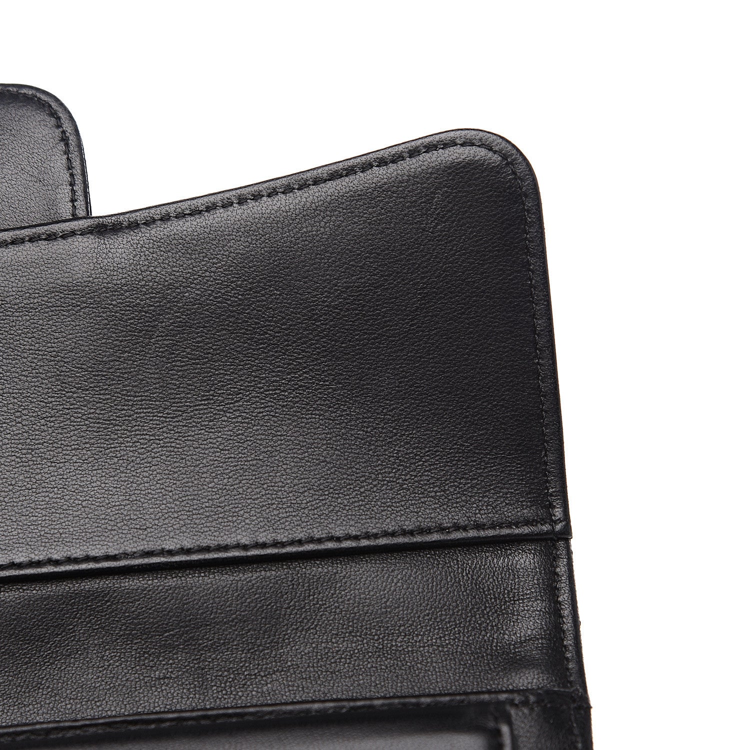 Chanel Lambskin Quilted Large Flap Wallet Black 13 of 15