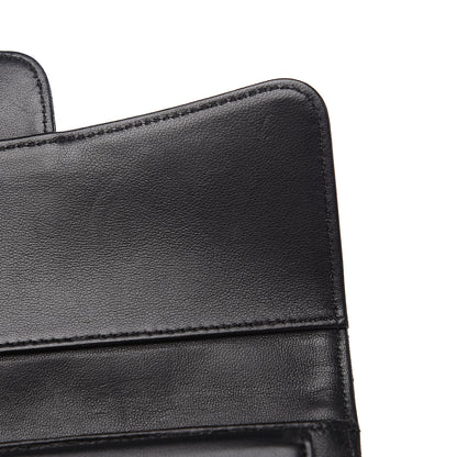 Chanel Lambskin Quilted Large Flap Wallet Black 13 of 15