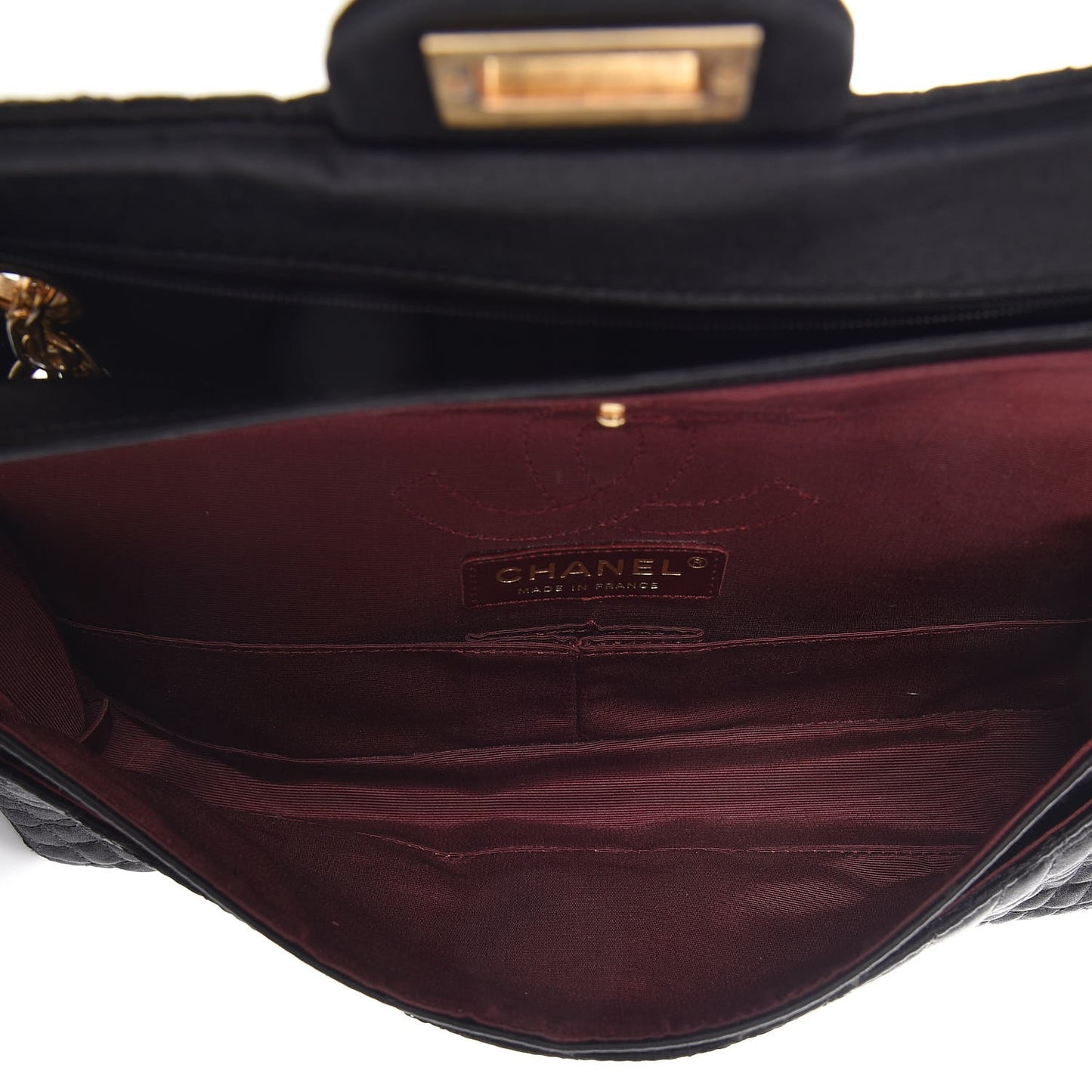 Satin Coco's Croc 2.55 Reissue East West Flap Black