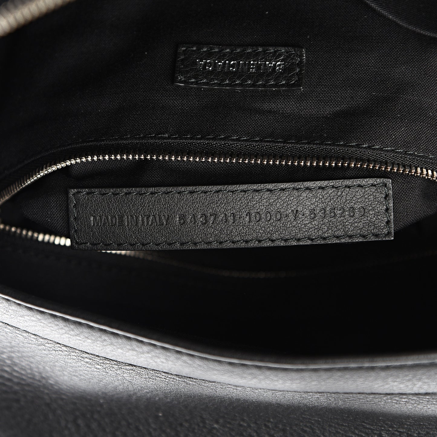 Smooth Calfskin Logo Large Everyday Backpack Black