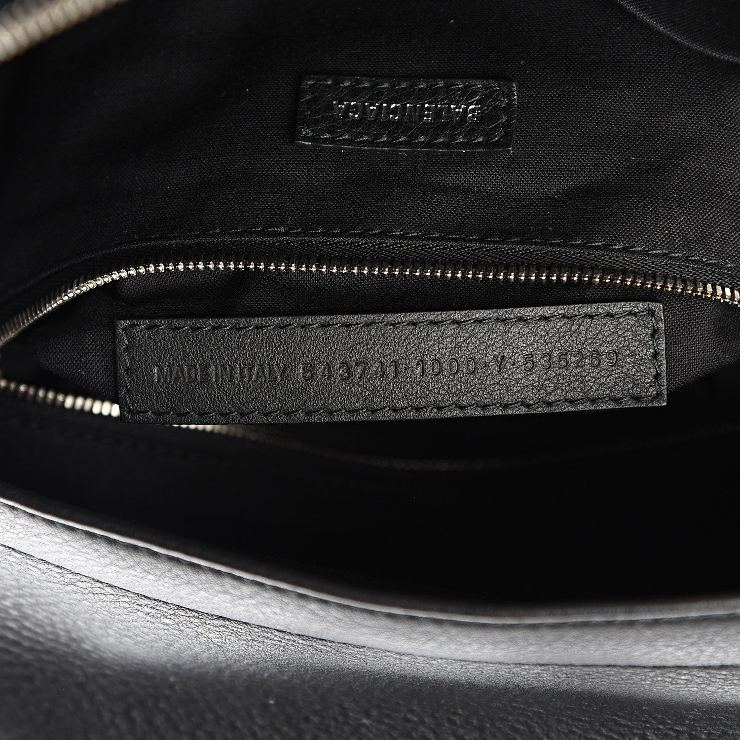 Balenciaga Smooth Calfskin Logo Large Everyday Backpack Black 6 of 9