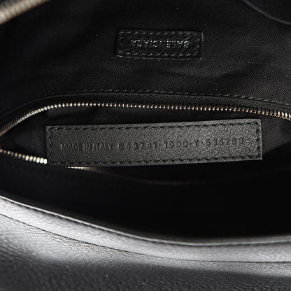 Balenciaga Smooth Calfskin Logo Large Everyday Backpack Black 6 of 9