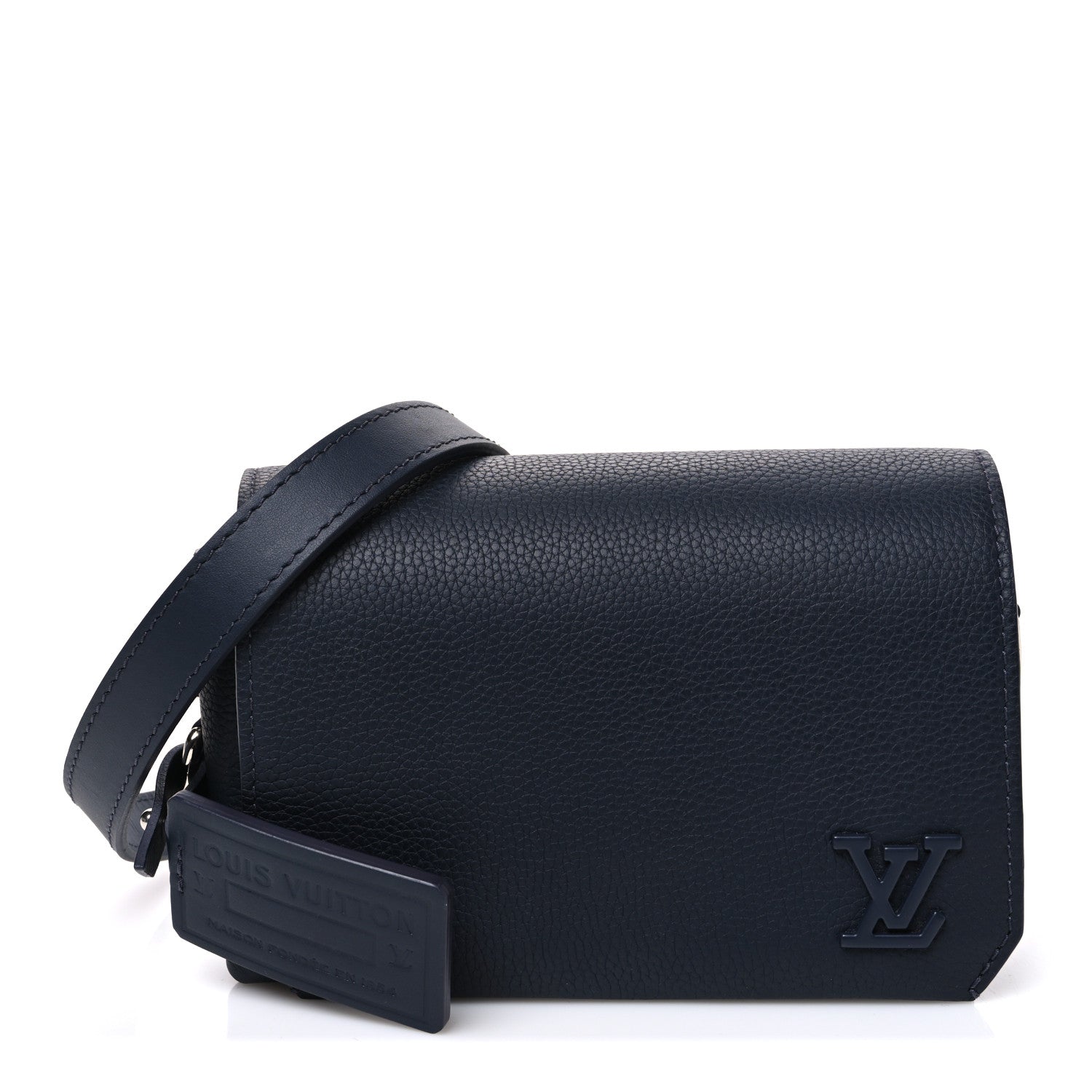 Louis Vuitton Calfskin Aerogram Fastline Wearable Wallet Navy Blue 1 of 8