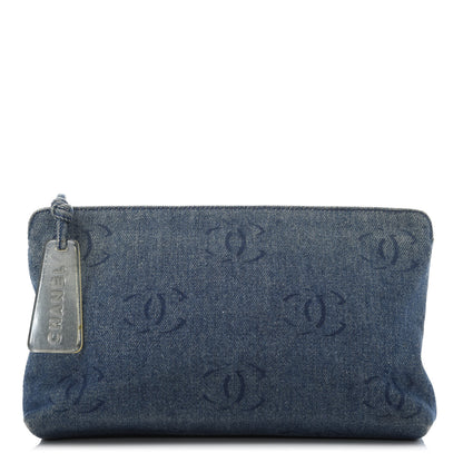 Chanel Denim CC Pouch Blue 1 of 11