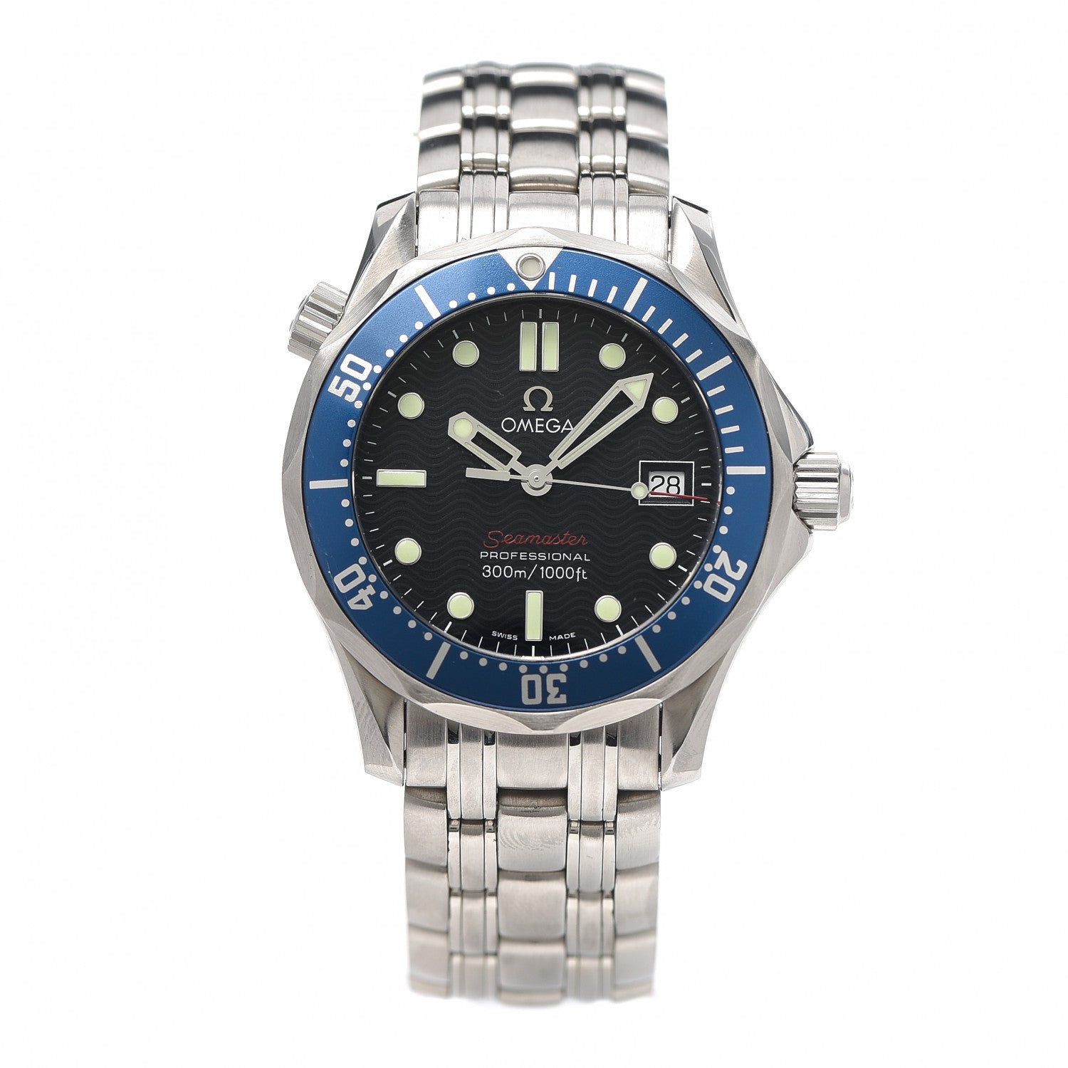 Omega Stainless Steel 36mm Seamaster Professional Quartz Watch Blue 2223.80 1 of 5
