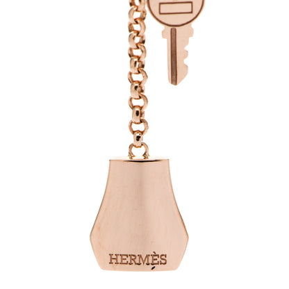 Hermes 18K Rose Gold PM Kelly Clochette Necklace 4 of 6
