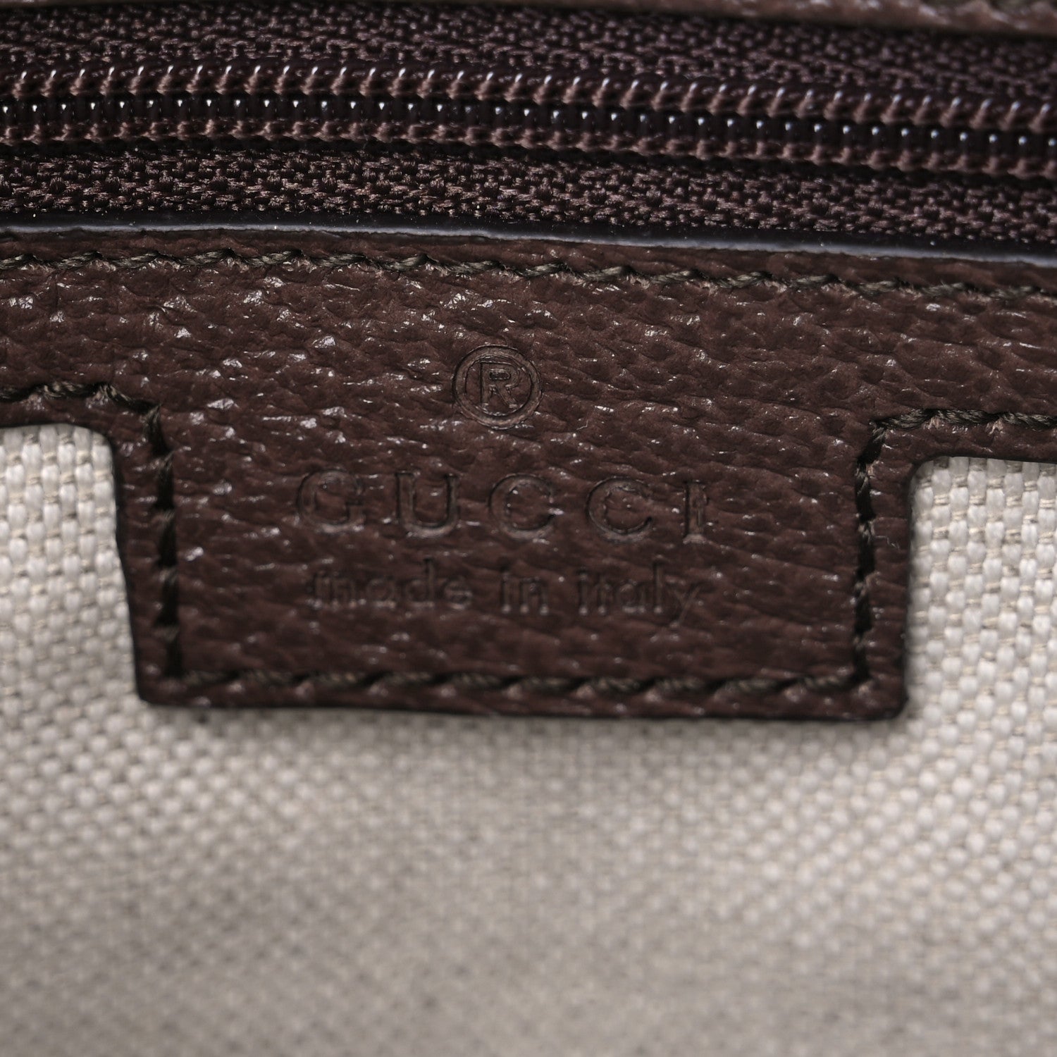 Gucci GG Supreme Monogram Web Toiletry Case Brown 6 of 6