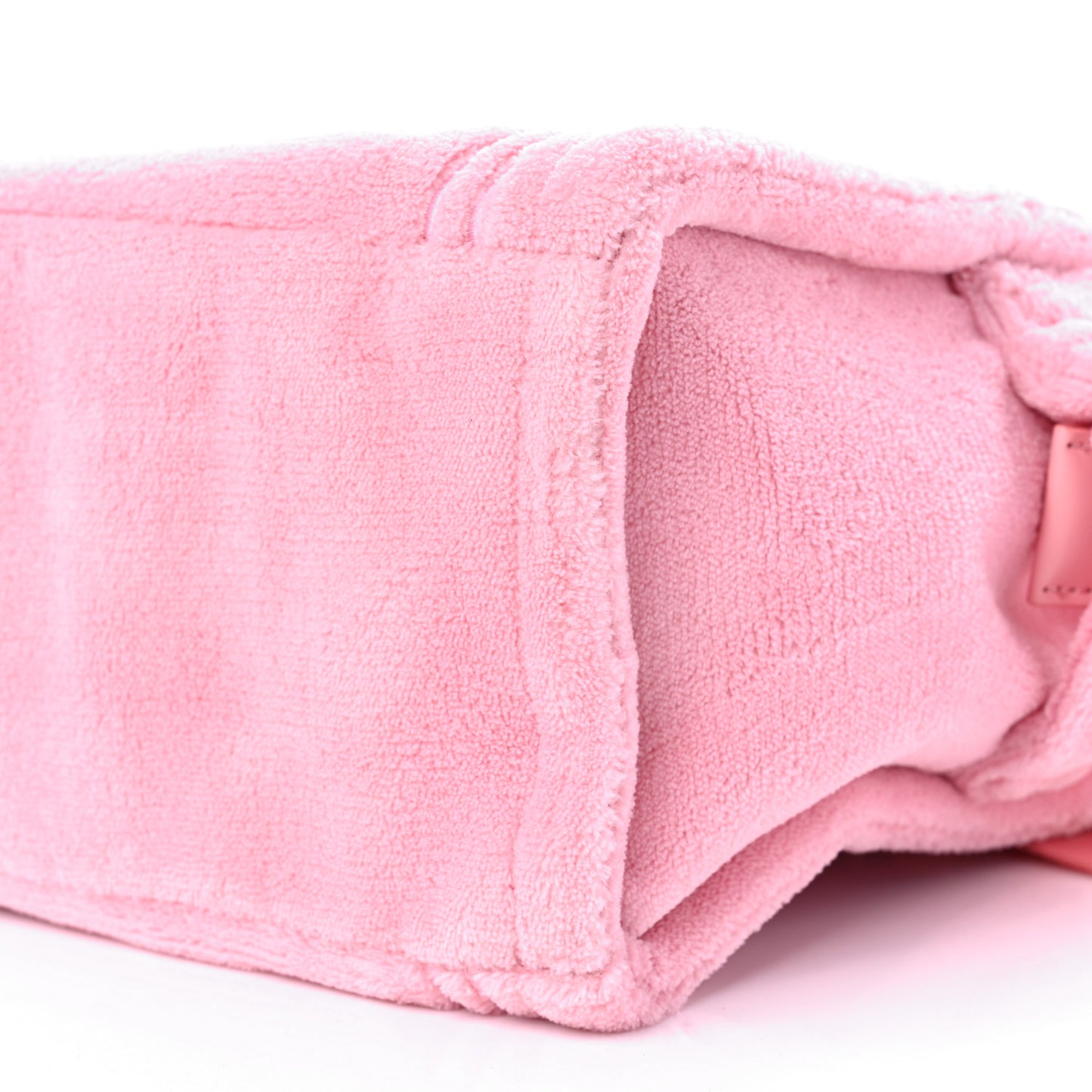 Polyester Medium Terry Tote Bag Light Pink