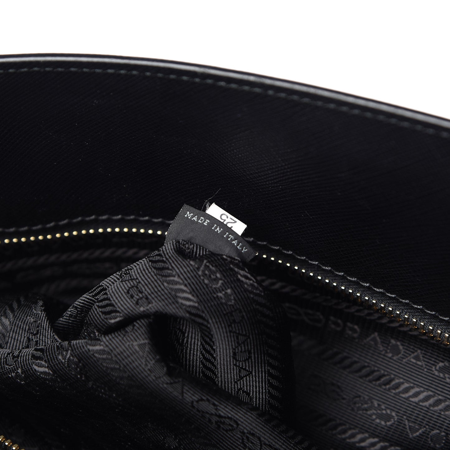 Saffiano Lux Large Top Handle Open Tote Black