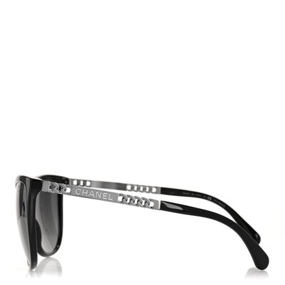 Chanel Chain Polarized Sunglasses 5352 Black 3 of 9