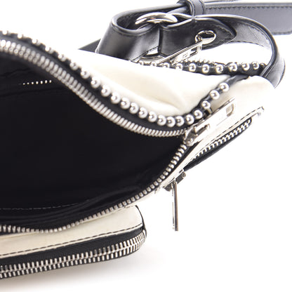 Alexander Wang Lambskin Attica Studded Belt Bag White Black 4 of 8
