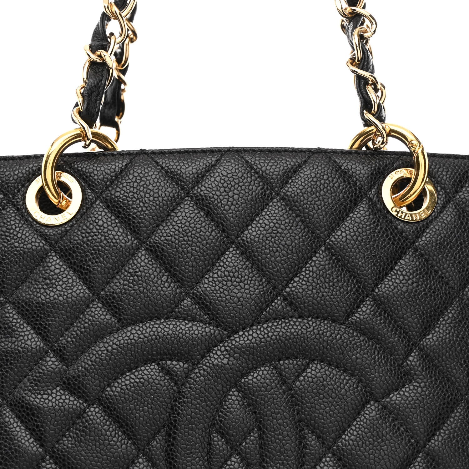 Chanel Caviar Quilted Grand Shopping Tote GST Black 9 of 11