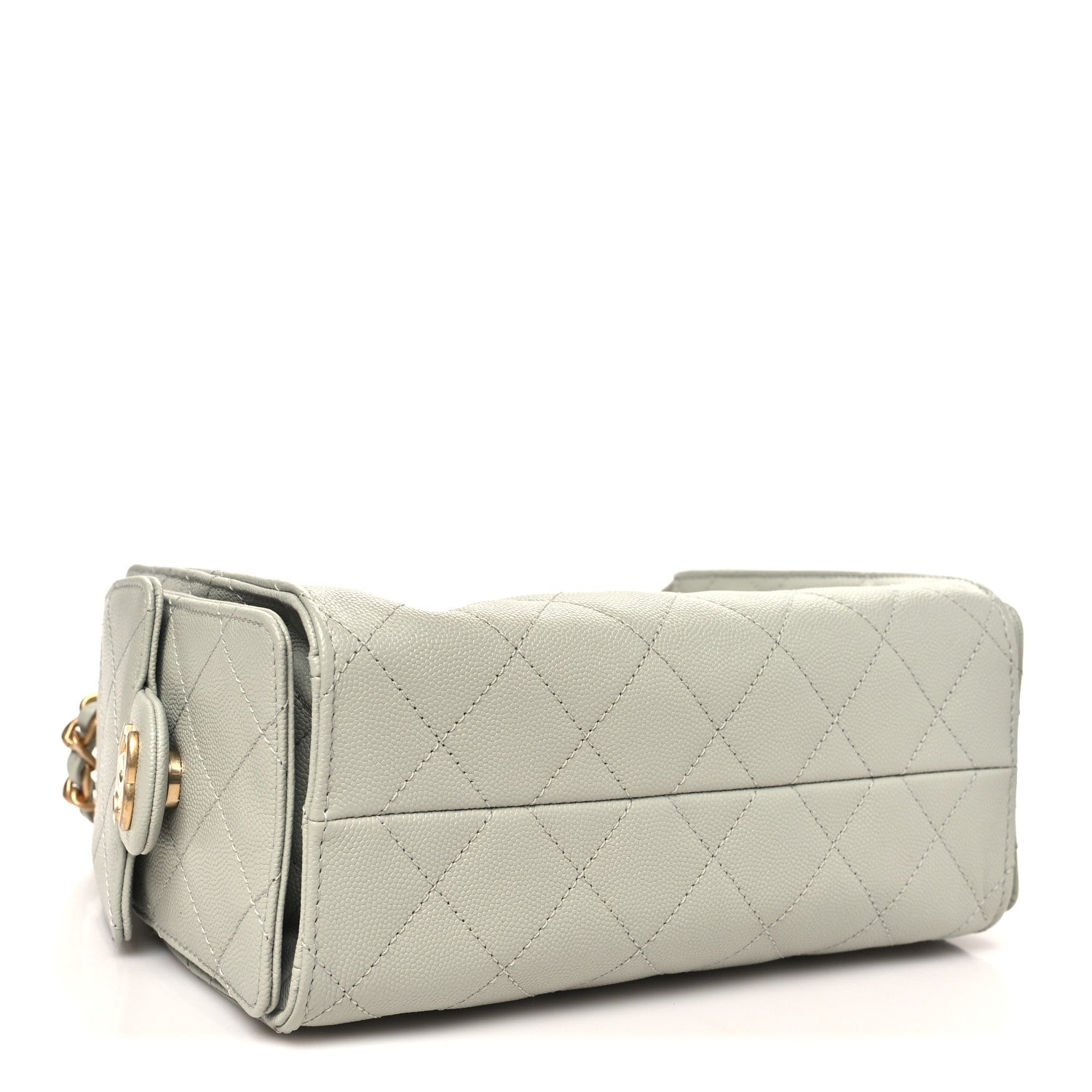Chanel Caviar Quilted Mini Chanel 25 Handbag Light Green 4 of 11