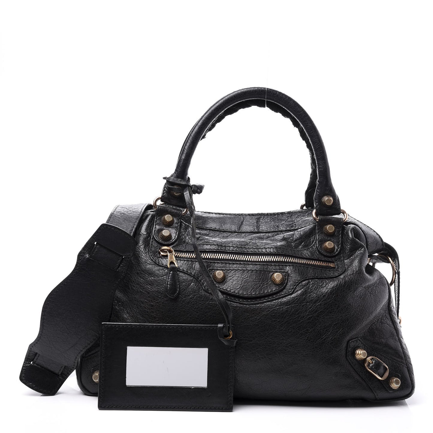 Agneau Giant 12 Rose Gold Hardware Town Black