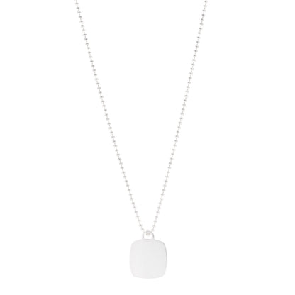 Tiffany Sterling Silver Cushion Charm Pendant Necklace 1 of 6